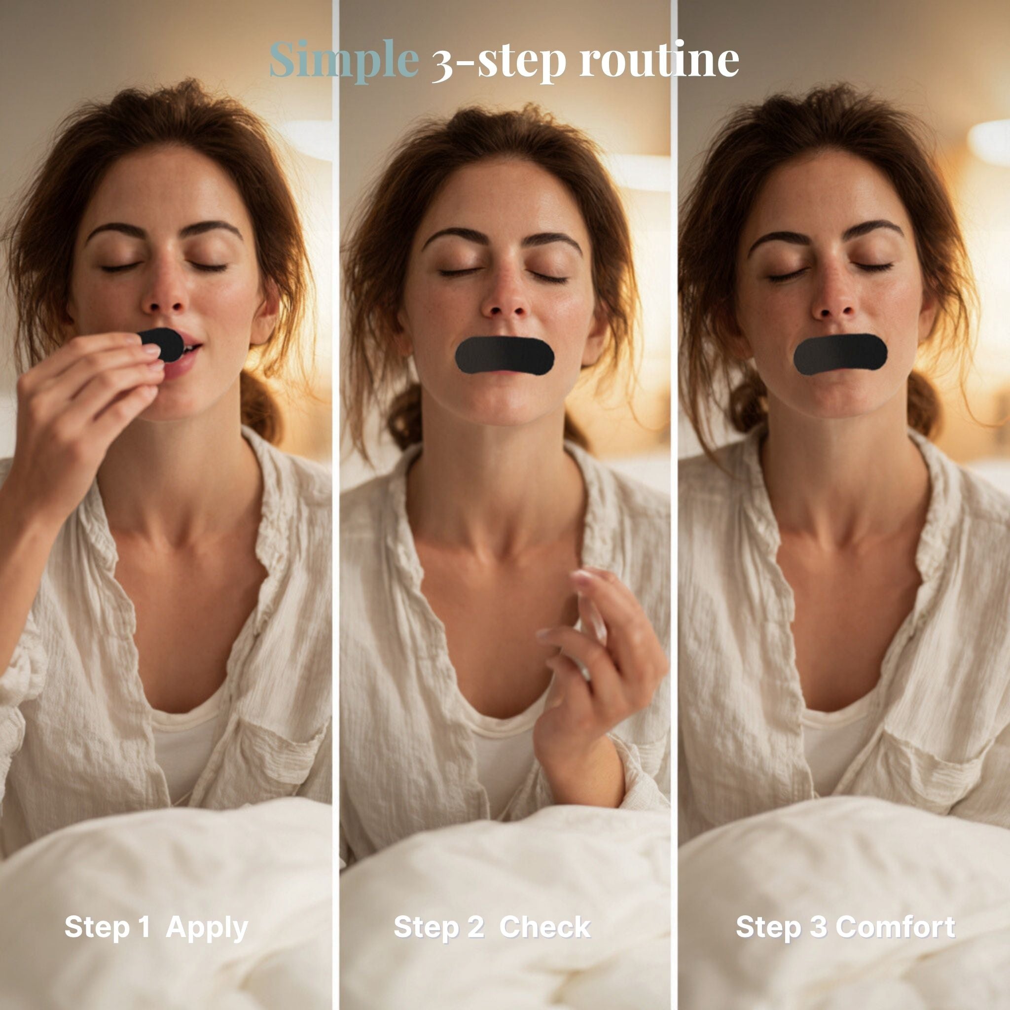 BreatheQuiet Mouth Tape - 30 Strips