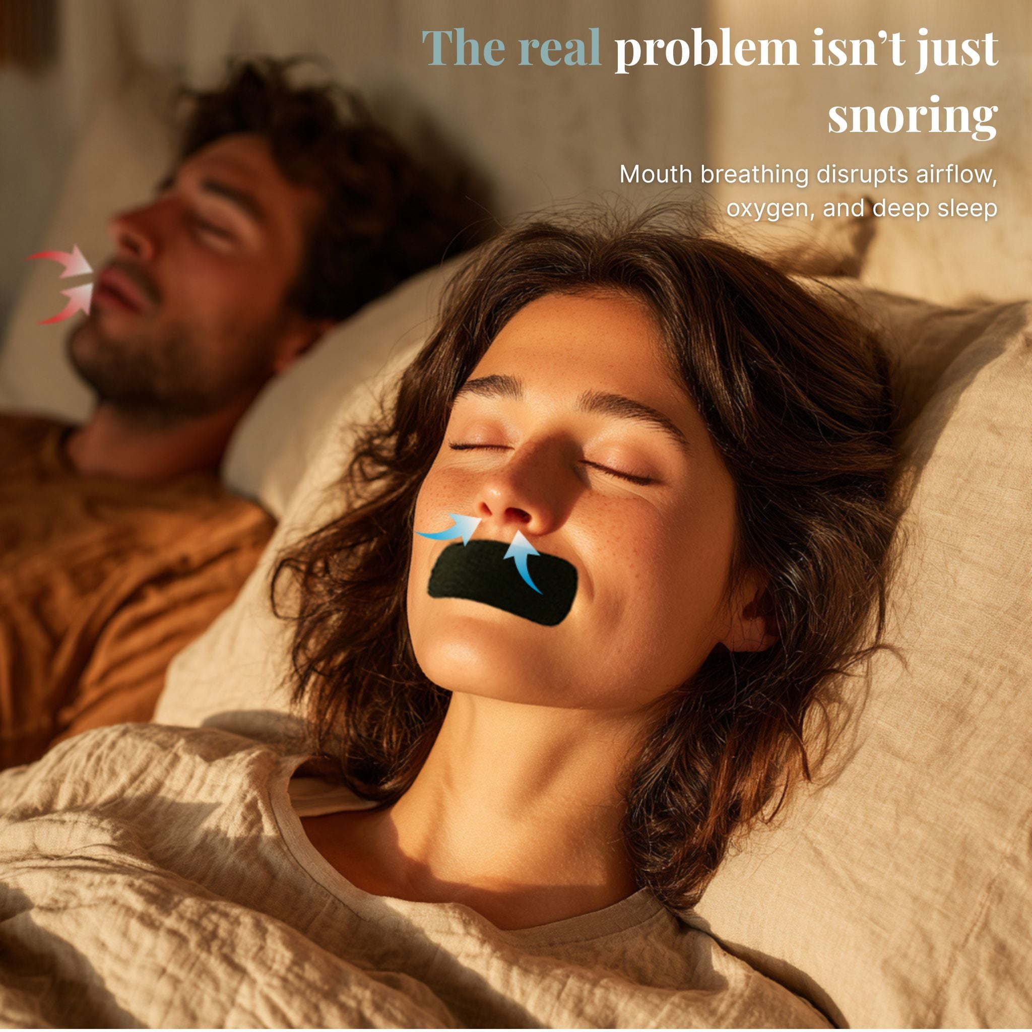 BreatheQuiet Mouth Tape - 30 Strips