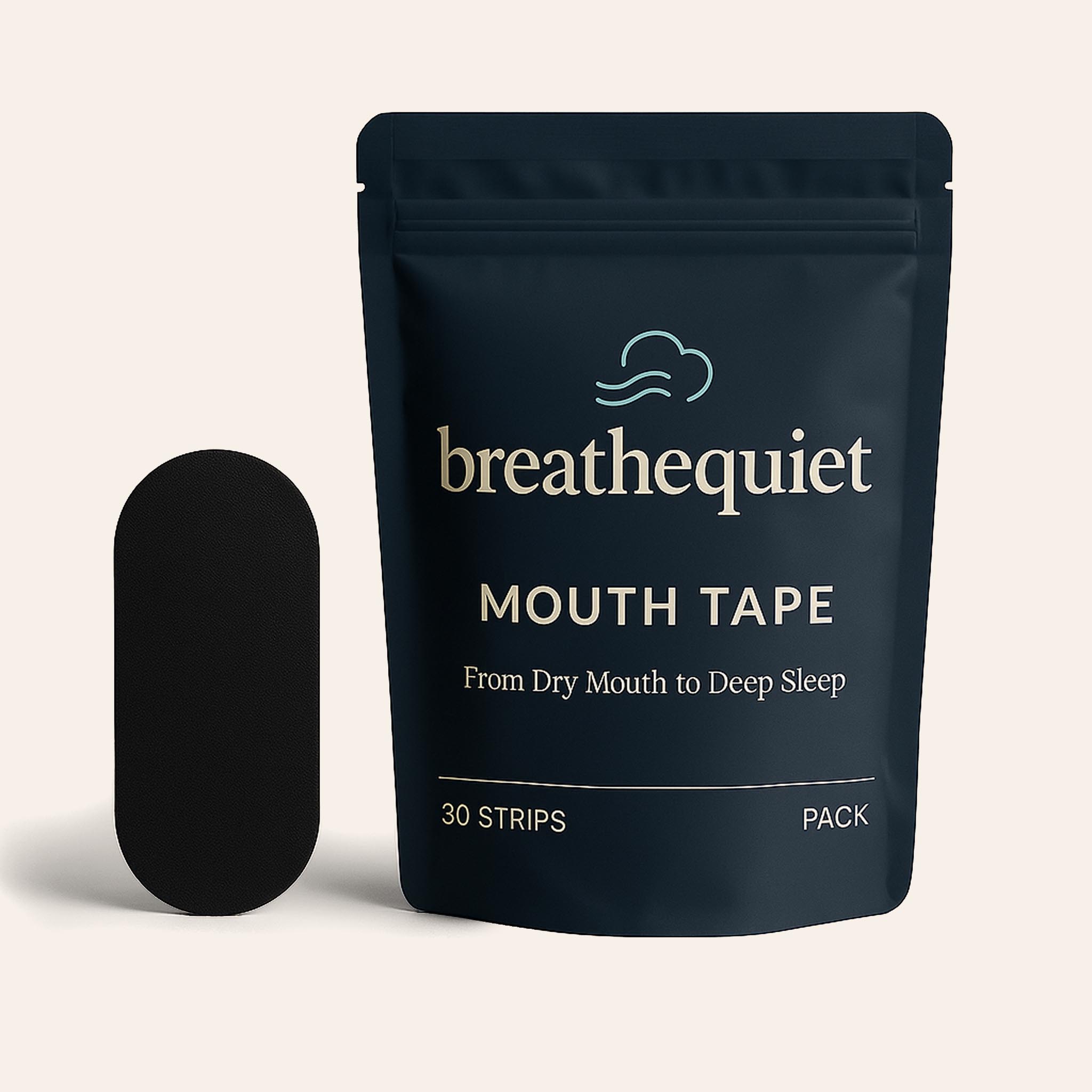 BreatheQuiet Mouth Tape - 30 Strips